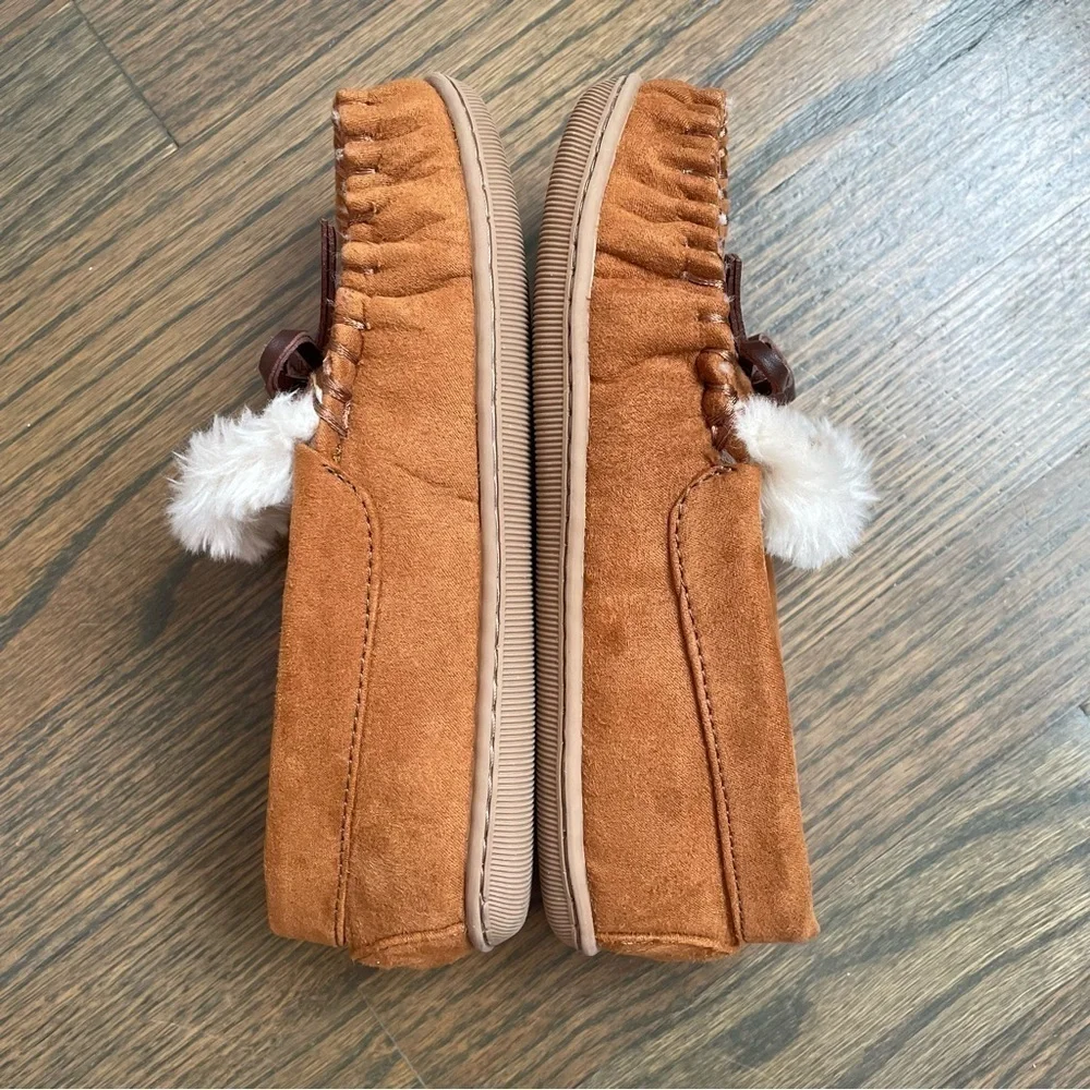 J.Crew Crewcuts Tan Suede Kids Slippers